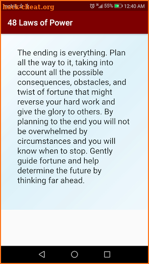 48 Laws of Power List Robert Greene Quotes screenshot