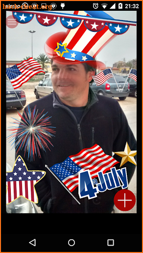 4th July photo stickers screenshot