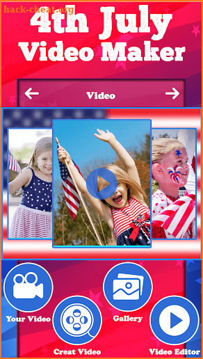 4th July Video Maker 2018 screenshot