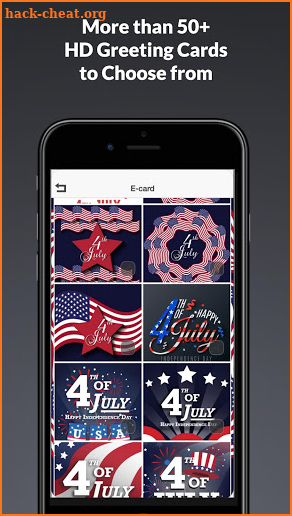 4th Of July Greeting Cards @ E-Cards screenshot