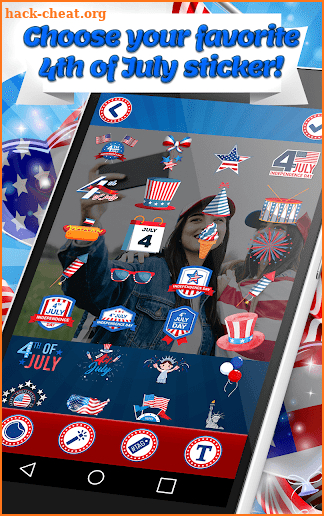 4th of July Photo Stickers - USA Photo Editor screenshot