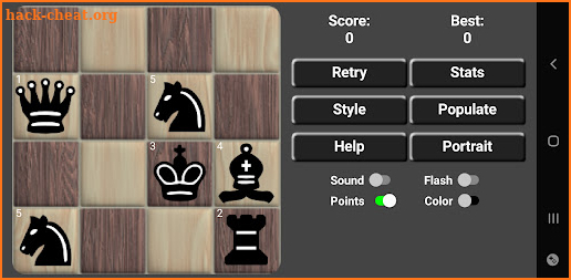 4x4 Solo Mini Chess Puzzles screenshot