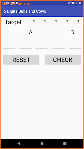 5 Digits Bulls and Cows screenshot