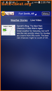 5 News Weather screenshot
