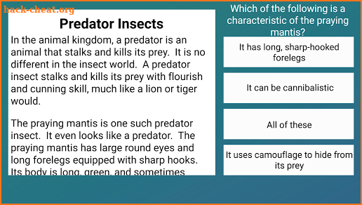 5th Grade Reading Challenge screenshot