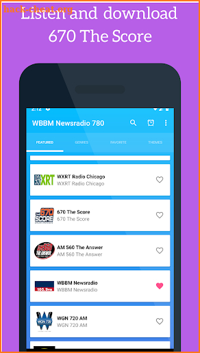 670 The Score Radio Chicago App Illinois screenshot