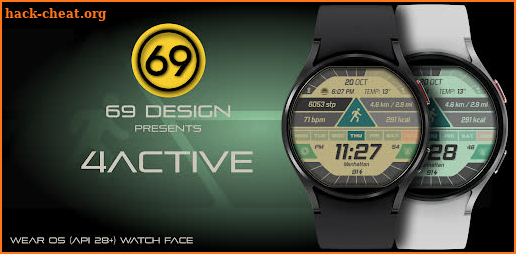 [69D] 4ACTIVE sport watchface screenshot