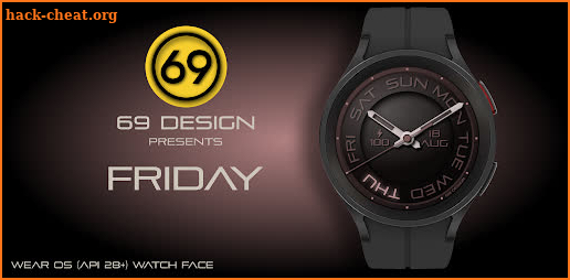 [69D] Friday analog watchface screenshot