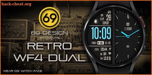 [69D] Retro WF4 DUAL watchface screenshot