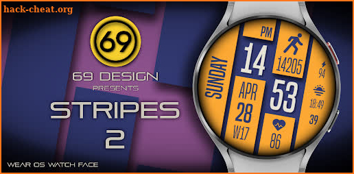 [69D] Stripes 2 - watch face screenshot