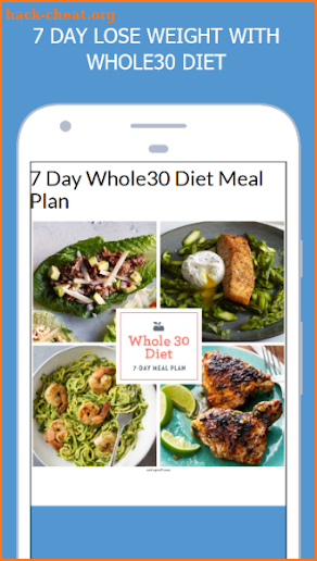 7 Day Whole30 Weight Loss Diet Plan screenshot