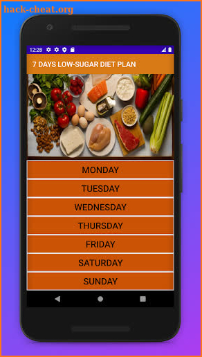 7 DAYS LOW-SUGAR DIET PLAN screenshot