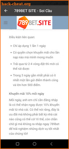 789BetSite - Trực tuyến - Tiện lợi screenshot