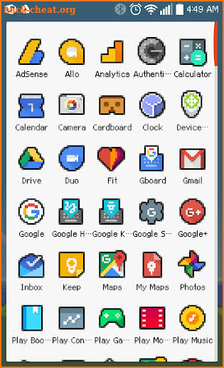 8-BIT OUTLINED Icon Theme screenshot