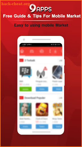 9 app Mobile Market Guide screenshot