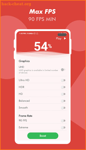 90 FPS GFX Tool for PUBG MOBILE - Game Launcher screenshot