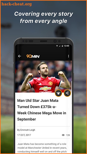 90min - Live Soccer News App screenshot