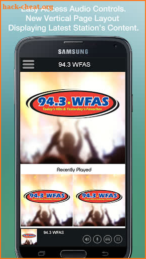 94.3 WFAS screenshot