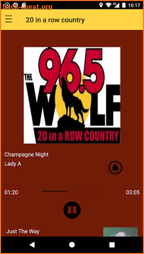 96.5 the Wolf screenshot