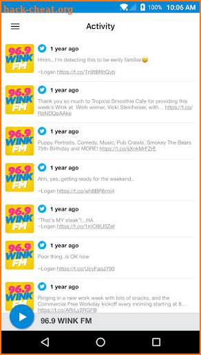 96.9 WINK FM screenshot