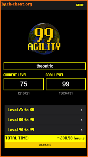 99 Agility Tracker for Oldschool Runescape screenshot