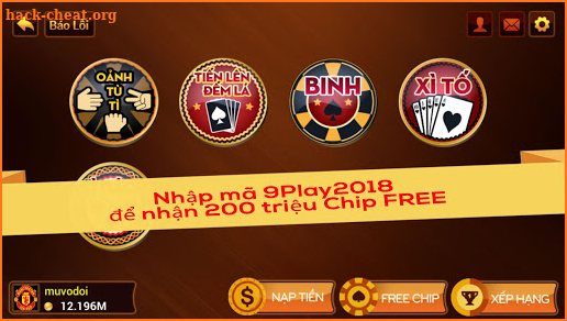 9Play FREE 200 triệu Chip - Tiến Lên Miền Nam 2018 screenshot