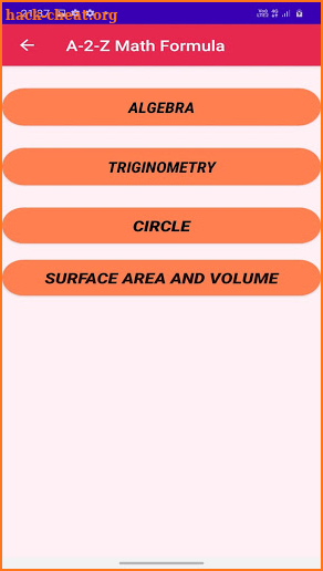 A-2-Z Math Formula screenshot