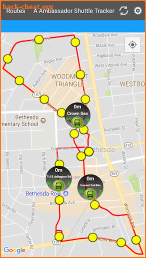 A AMBASSADOR Shuttle Tracker screenshot