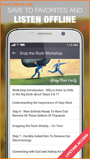 AA Drop the Rock 12 Step Sobriety Workshops Audio screenshot