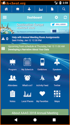 AAAS Events screenshot