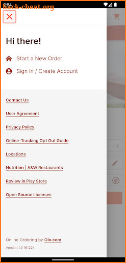 A&W Restaurants screenshot