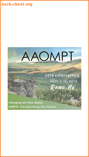 AAOMPT 2018 Conference screenshot