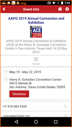 AAPG Events screenshot