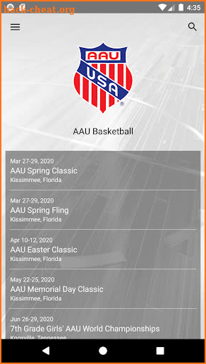 AAU Basketball screenshot