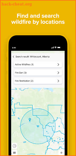 AB Wildfire Status screenshot