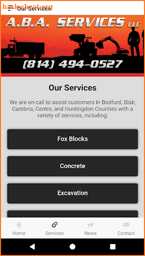 ABA Services, LLC screenshot