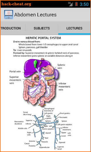 Abdomen and Thorax Lectures screenshot