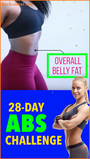 Abs Workout - Flat Stomach in 28 days screenshot