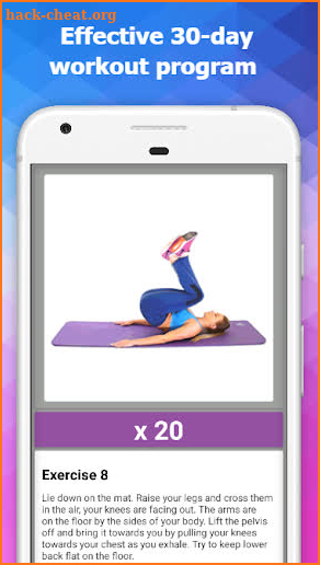 Abs Workout - Lose Weight in 30 Days. Fitness Home screenshot