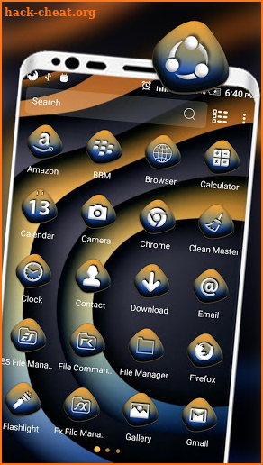 Abstract Curve Art Launcher Theme screenshot