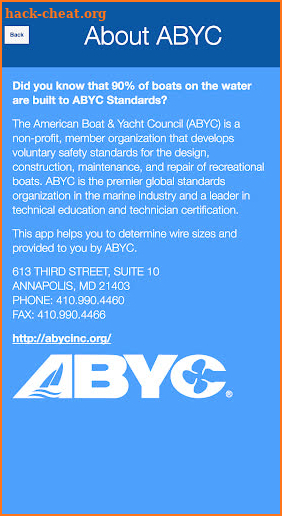 ABYC Wire Sizer screenshot