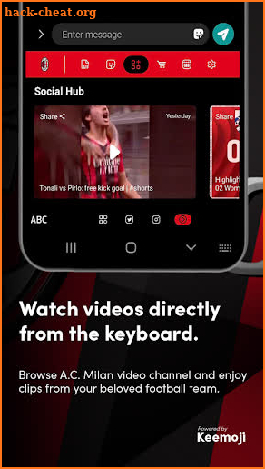 AC Milan Keyboard screenshot