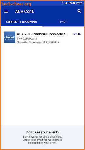 ACA's National Conference screenshot