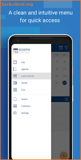 Accemo Calendar screenshot