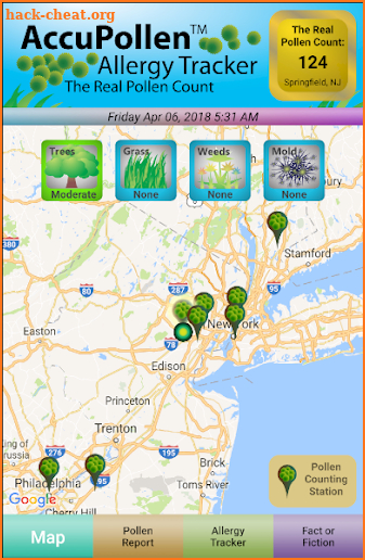 AccuPollen™ Allergy Tracker screenshot