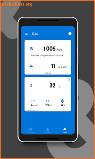 Accurate Barometer and Altimeter screenshot