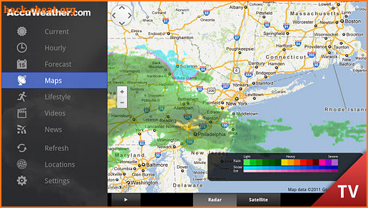 AccuWeather for Google TV screenshot