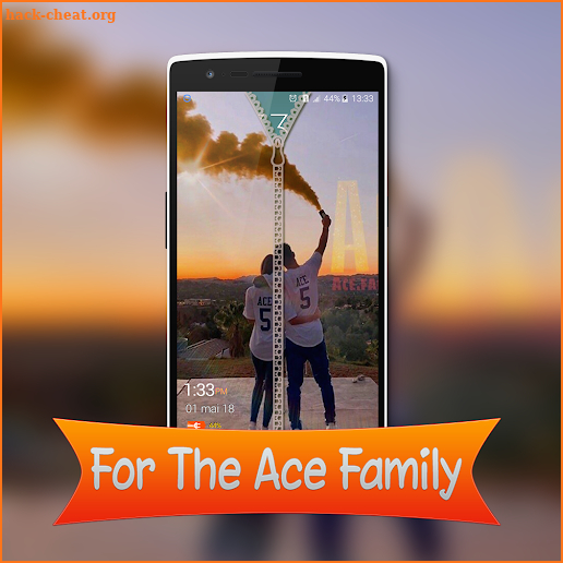 Ace Family Zipper Lock Screen FULL HD screenshot