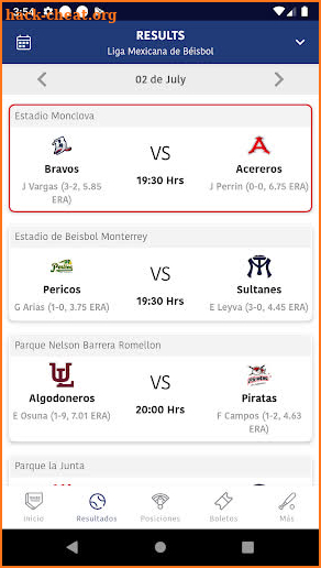 Acereros de Monclova Oficial screenshot