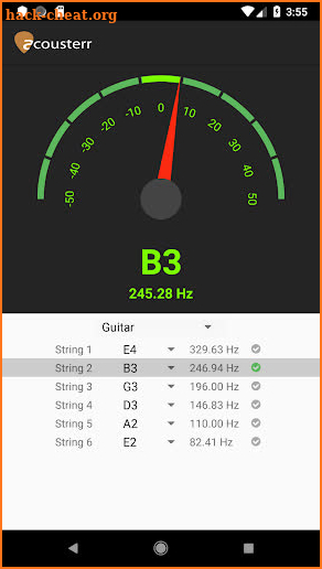 Acousterr Guitar Tuner screenshot